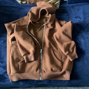 Brown oversized jacket